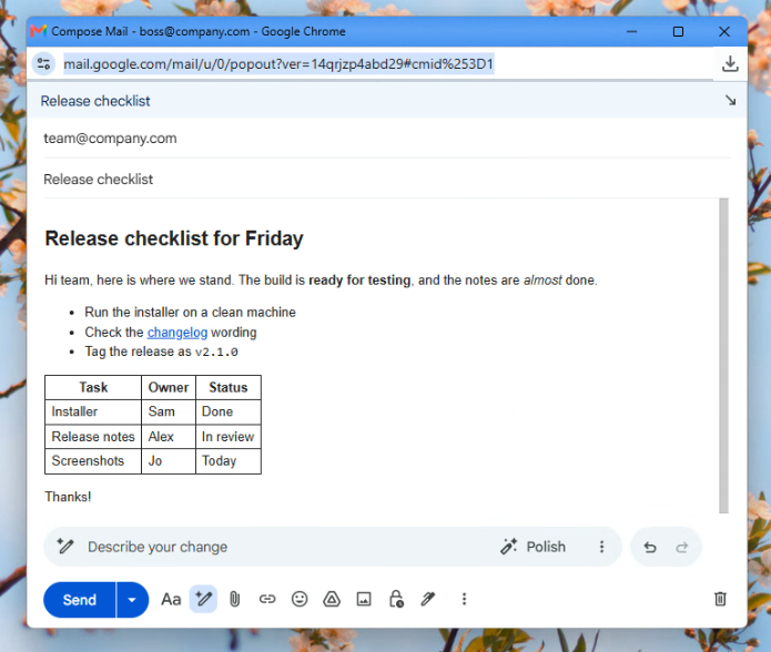 Markdown to formatted text pasted in gmail