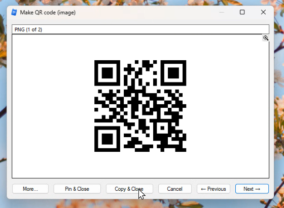 The QR code